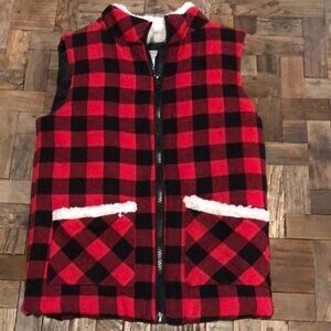 Max Studio Kids Buffalo Plaid Vest